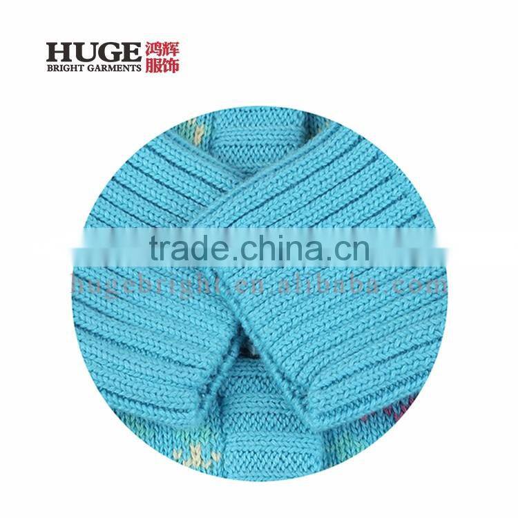 Long Sleeve 100% Cotton Hooded Baby Girl Sweater