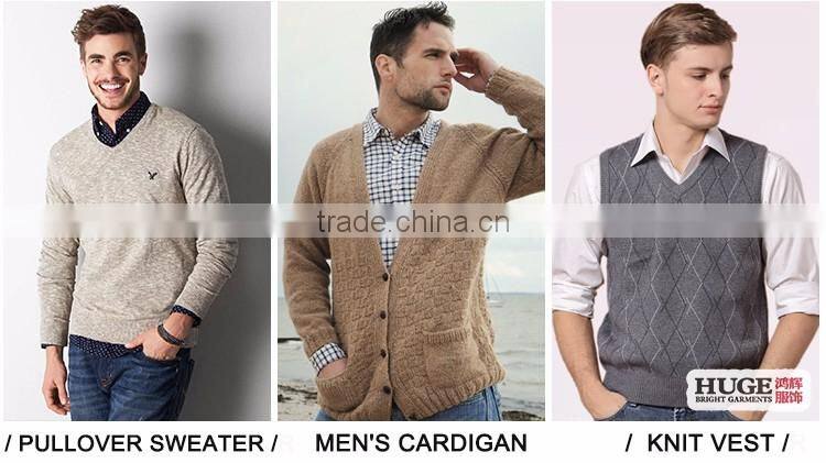 Denim-like Cotton Sweater Hoodie Cable Knit Mens Sweater