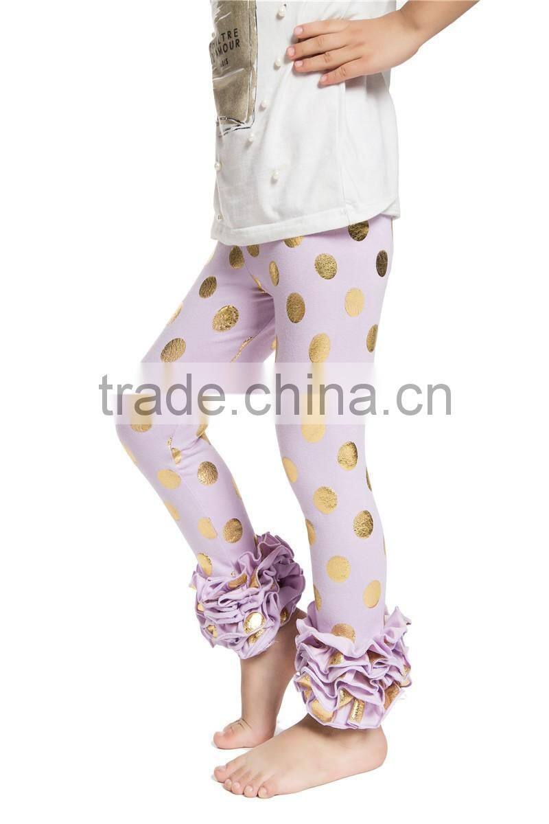Best Selling Icing Ruffle Leggings Infant Cotton Ruffled Pants