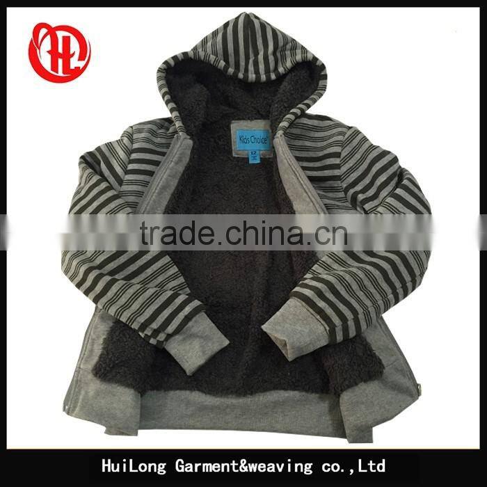 Children grey color winter warm coat kids Boutique clothing