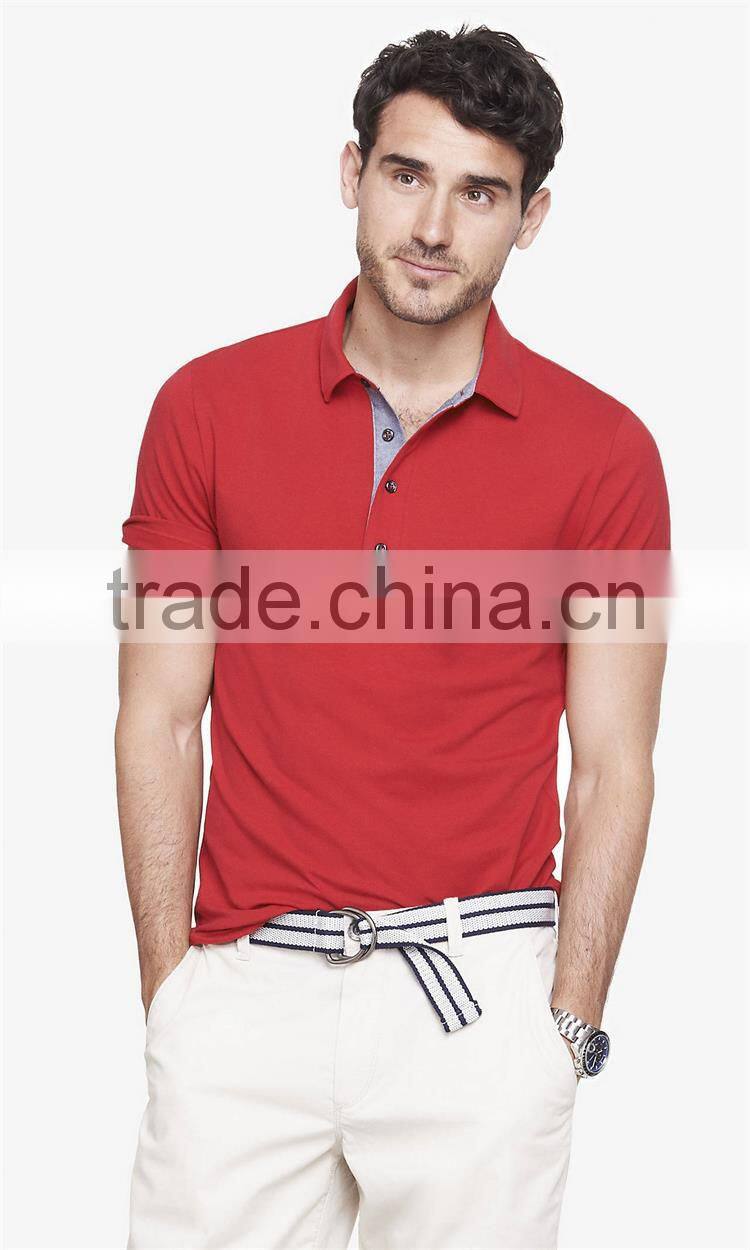New design mens polo short sleeves polo shirt