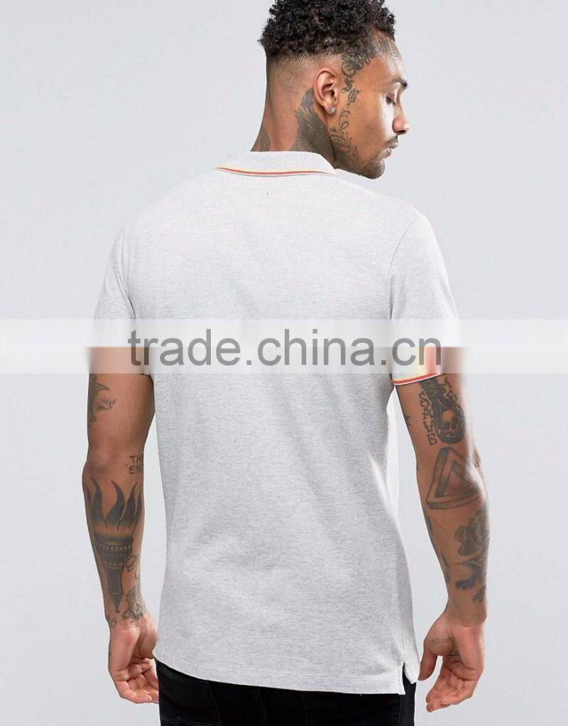 New Design High Quality Casual Summer Plain 180g 100% Cotton Short Sleeve Logo Embroidery Mens POLO T-Shirt