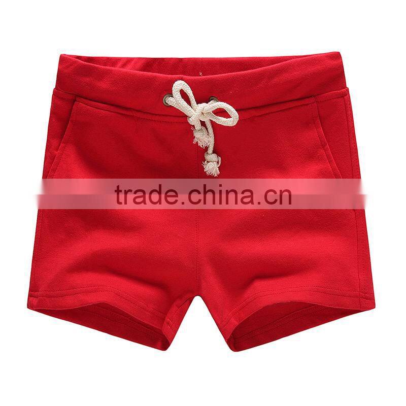 Women Summer Elastic Waist Cotton Shorts breathable Short Pants Casual shorts custom