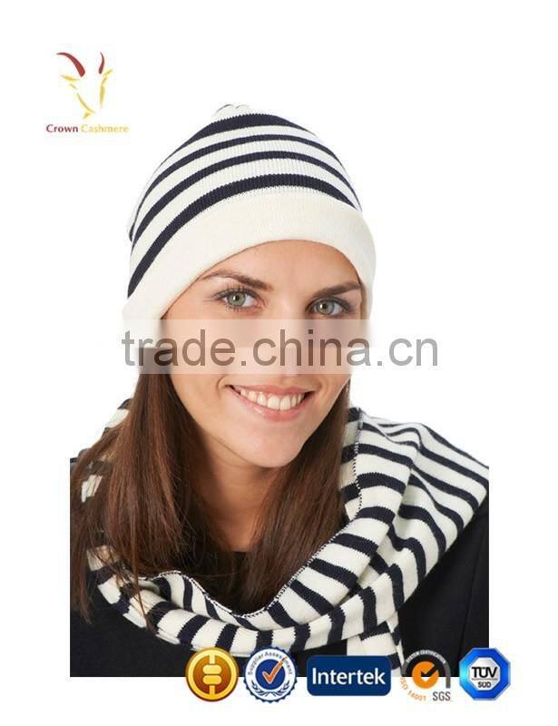 Hot Sale Ladies Winter Knit Cashmere Beanie Hats