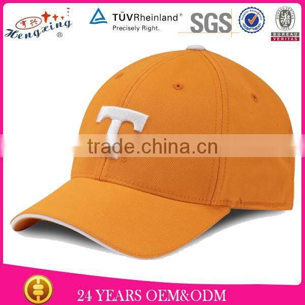 2015 Fashion Wholesale 100% Cotton 3D Embroidery Baseball Hat Logo Cheap Custom Promotion Cap