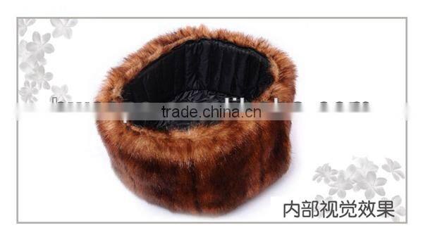 2013 new fashion style warm and soft windproof polar fleece winter snow cap
