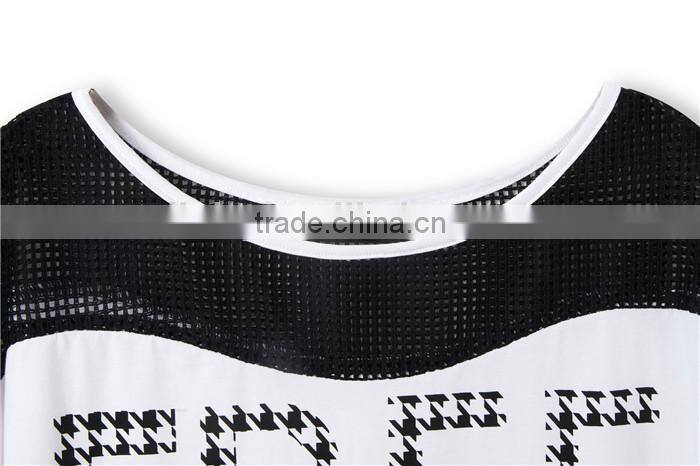 latest high fashion summer free pattern printed ladies black foreign t shirts, ladies cotton t shirts, overseas t shirts