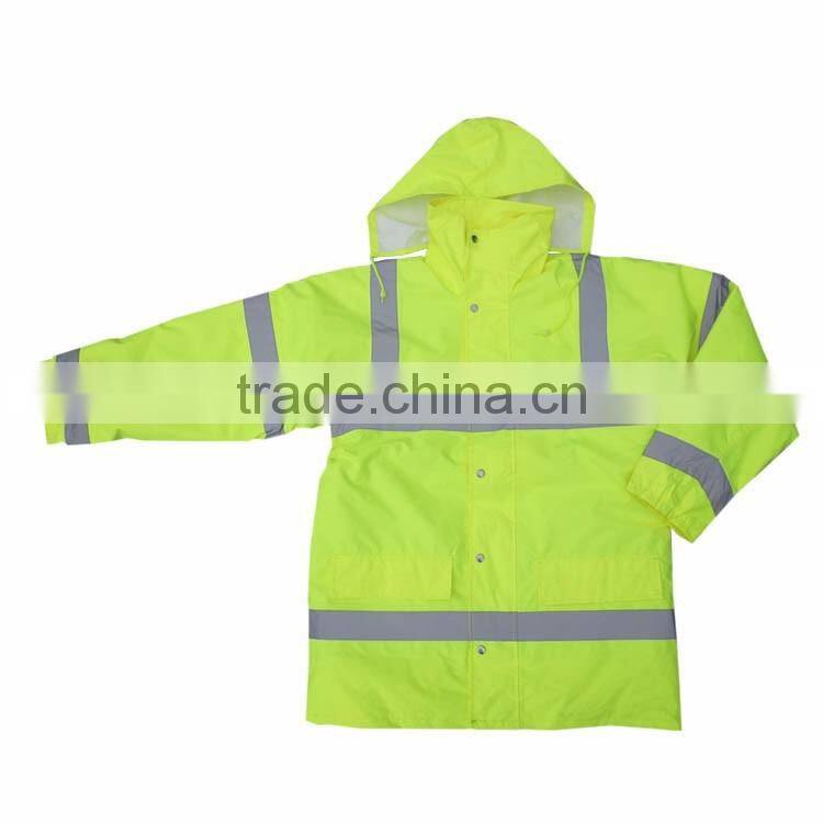 Custom workwear oxford hi vis safety winter 3m jacket
