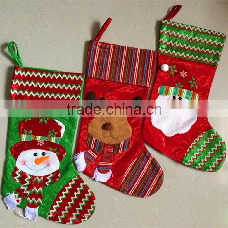 Wholesale personized embroidery christmas decorative socks