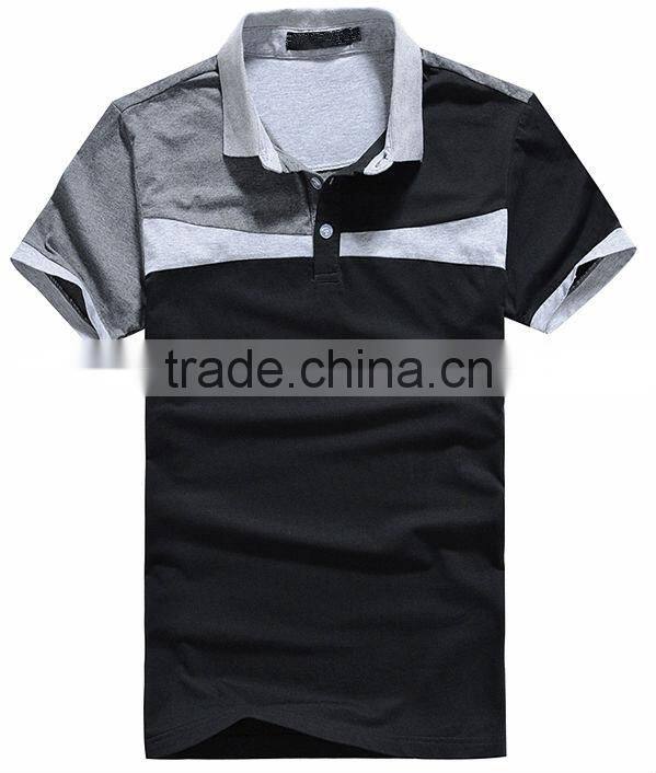 2014 Fashion Style Color Combination Polo Shirt Cotton for Men