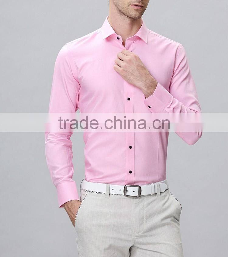 Men casual shirts cotton fabric slim fit shirts for men