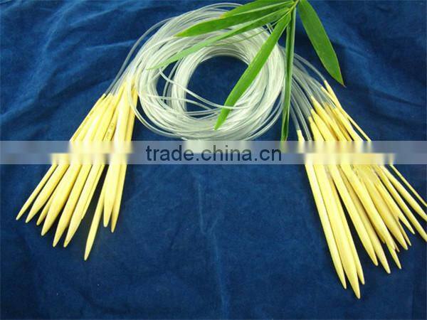 17 PCs 80cm Bamboo Circular Knitting Needles (UK Size 14 -000)