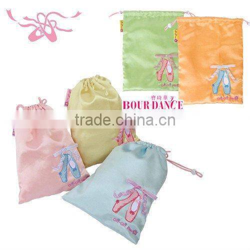 Ballet dance drawstring shoes bag/ Dance accessory
