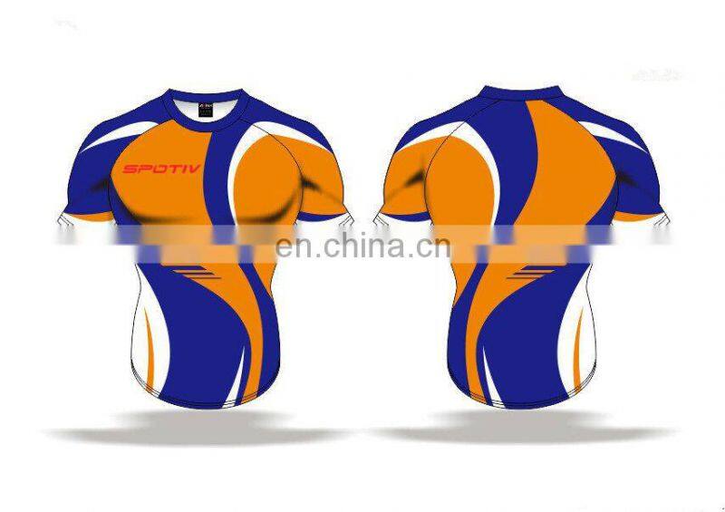 Specialized cooldry customized rugby jersey with sublimation