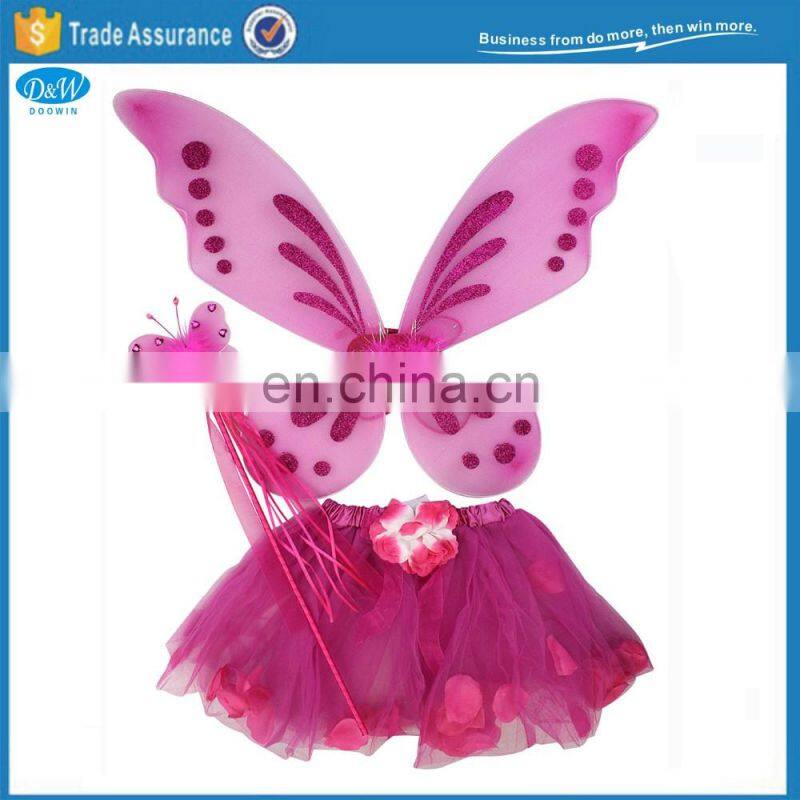 Fairy Wings Tutu Wand Costume Set for Party