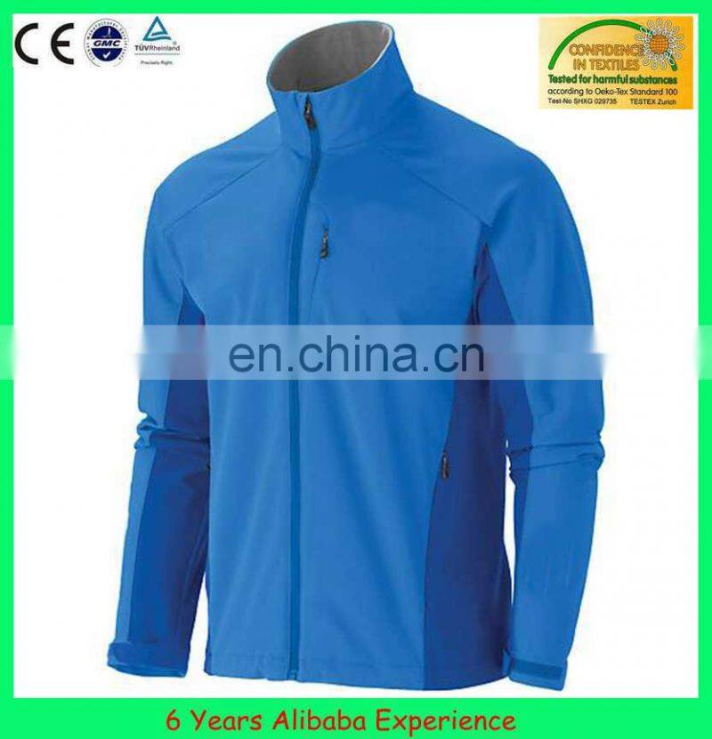 Mens softshell jacket design laminated with fleece --6 Years Alibaba Experience