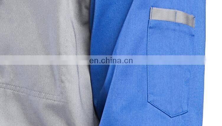 Customized Spring/Autumn Cotton Lapel Work Clothing Labor Uniform with Full Sleeve for Man
