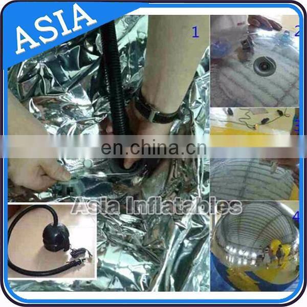 Hot Sale inflatable mirror balloon/ silk helium balloon for advertising