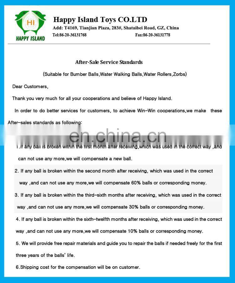 HI Inflatable water roller ball, water walking roller,water roller game