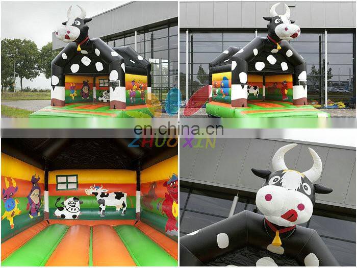 Exciting kids playing Home yard jumping inflatable castle