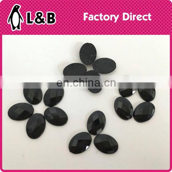 Jet Hematite acrylic hot fix stone