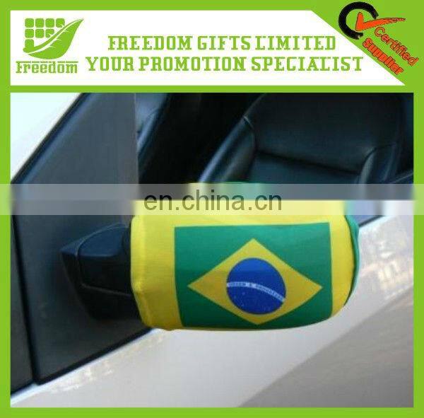 Logo Printed High Quality Custom Car Mirror Flag