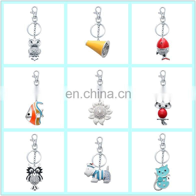 Best Selling Wholesale Custom Sea Life Jewelry Pink Fake Suede Tassel Keychain