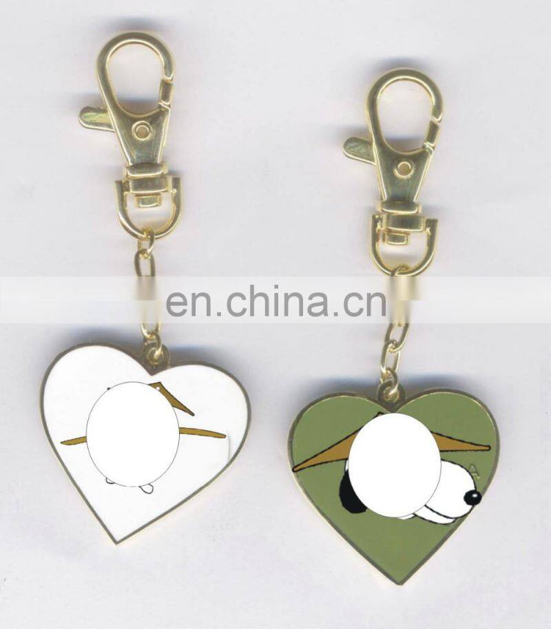metal alloy heart key chain for gift and promotional