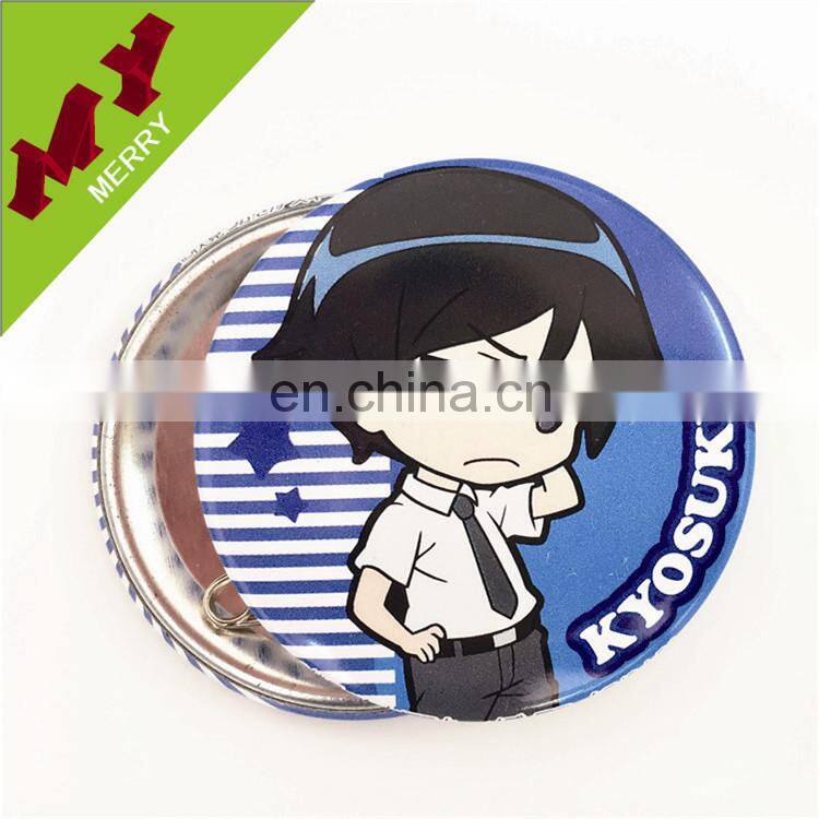 China factory giveaways plastic button badge / tin badge