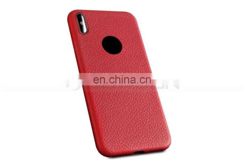 Protective Case Leather lines Phone Case for iPhone X Soft TPU Back Cover