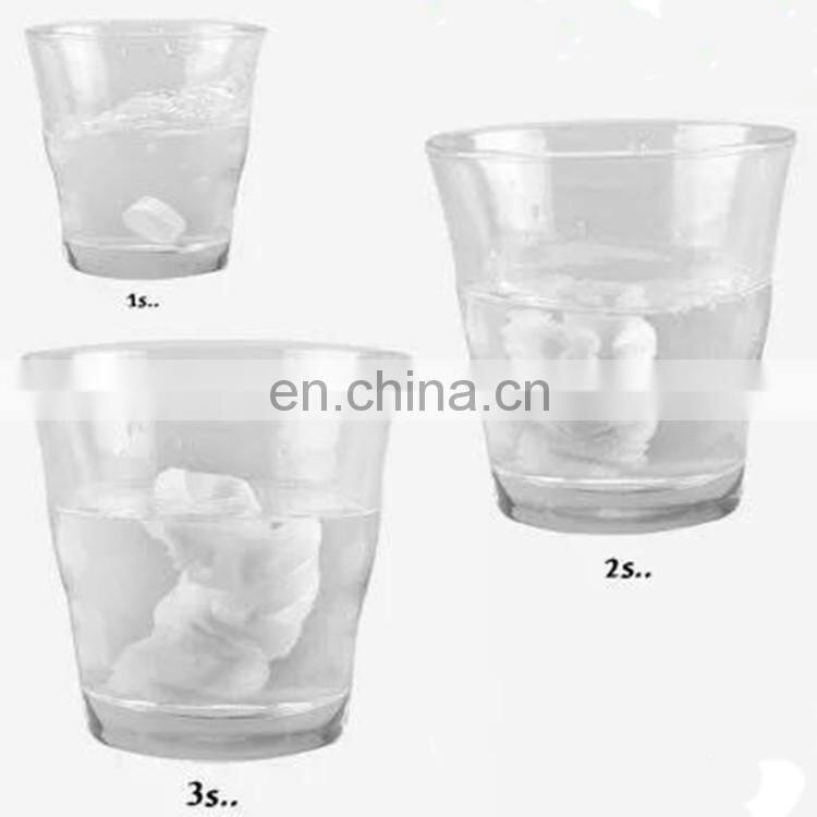 China 4.0cm round nonwoven cleaning wipes