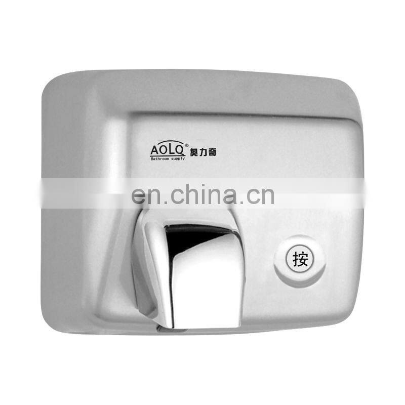 Hot sell High speed Manual Hand Dryer in Stainless Steel with Revolving Nozzle