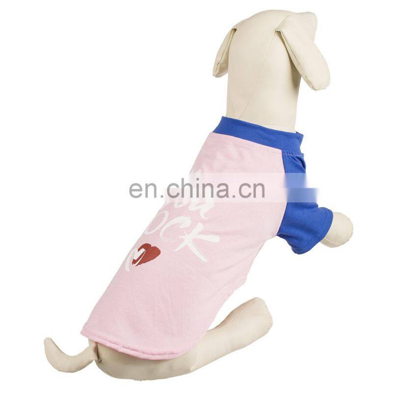 2018 Wholesale China New Design Summer Cheap Simple Big Pet Tshirt Dog Clothes