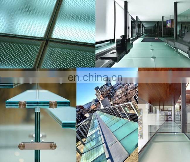 High quality Large Low Iron Frosted Glass Floor