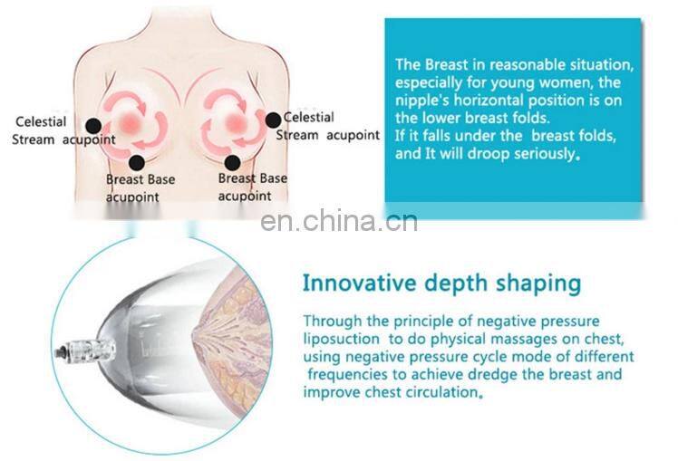 Wholesale Vacuum Therapy Buttocks Enlargement Breast Sucking Cup Breast Massage Machine