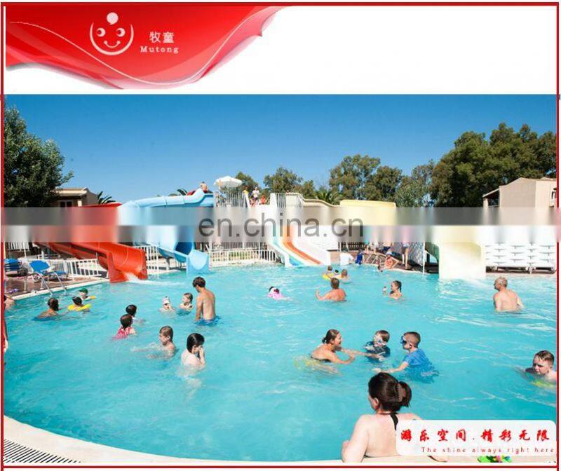 Aqua park slide, water park Open flume slide fiberglass