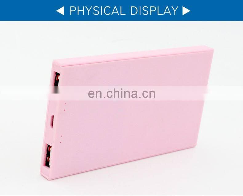 4000mah New Arrival High Quality polymer Power Bank External Battery Charger for Mobile Phone