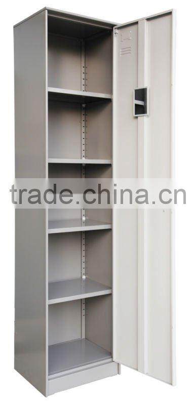 1 Door Round Featheredge Unassembled Metal Locker