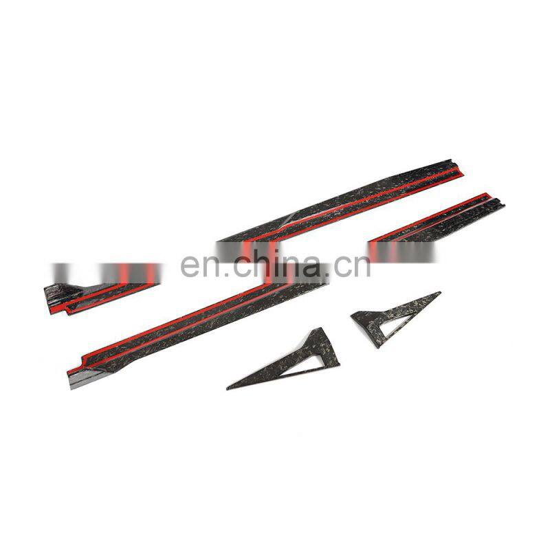 Modify Luxury Forged Carbon Fiber Side Skirt Extensions for Lamborghini Huracan Performante Coupe 2-Door 17-19