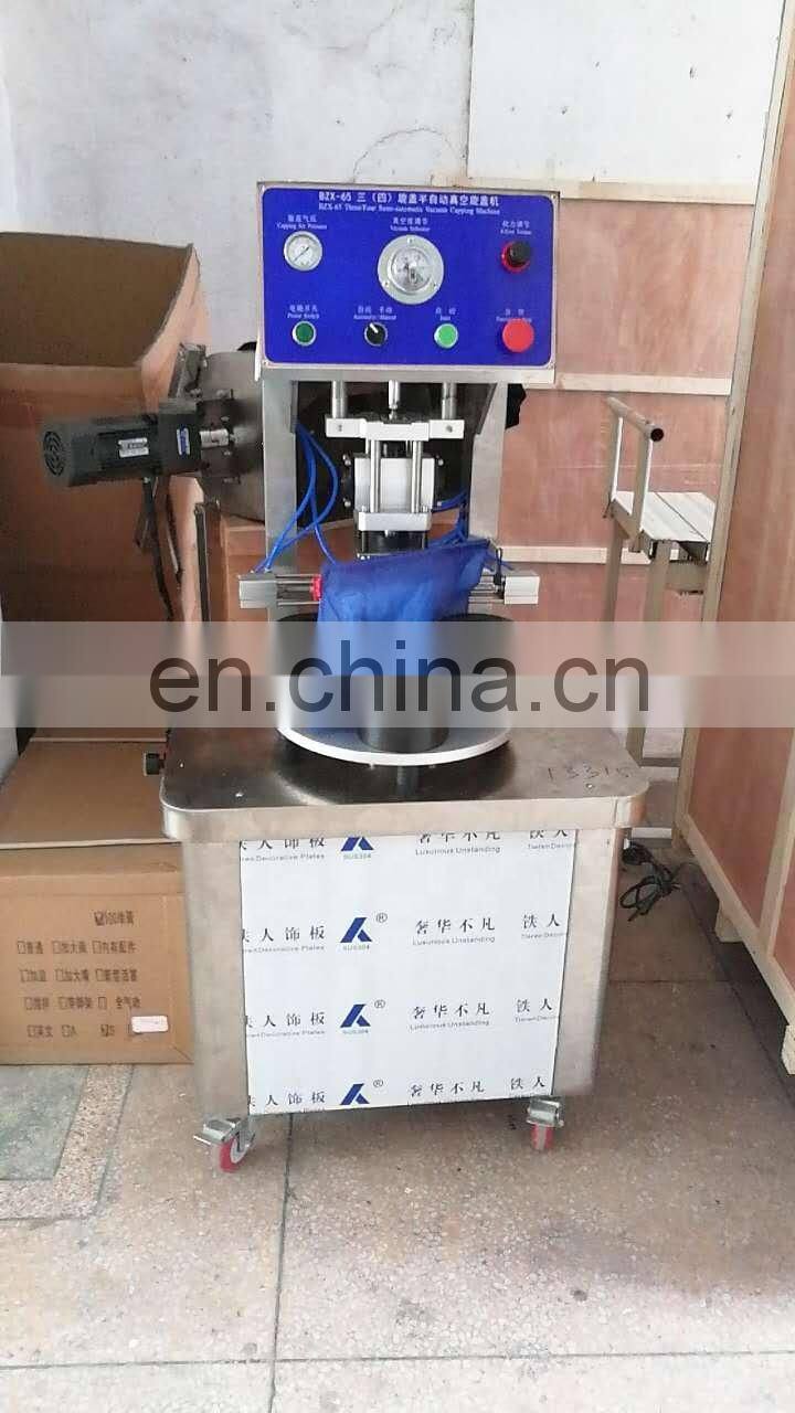 Automatic Glass Jar Vacuum Bottle Capping Machine Vaccum Capper Glass Jar Sealer Machine