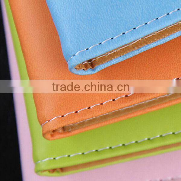OEM stationery shiny pu notebook leather notebook with buckle Candy color leather book