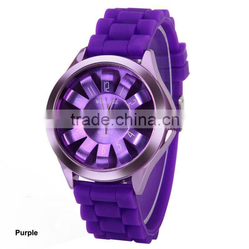 hot fancy high waterproof watch fashion TM silicone geneva watch