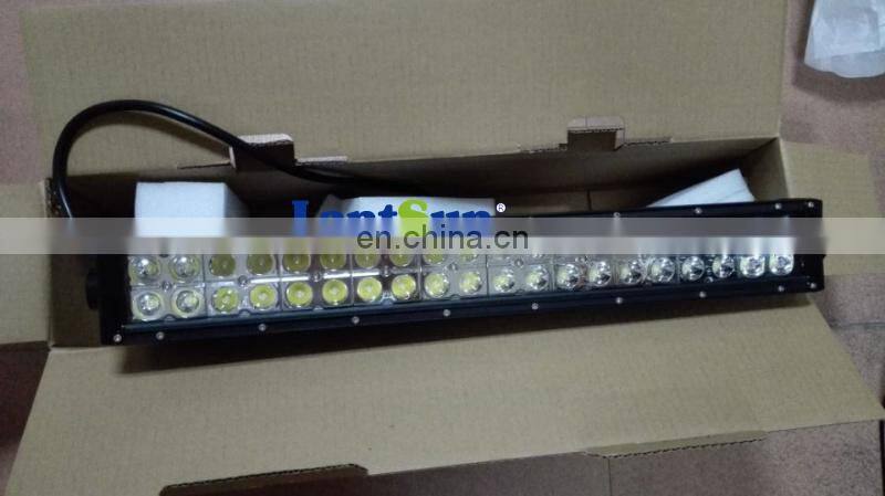 Lantsun combo beam double row 22inch 120w DC 24 volt For wrangler JK hood led light bar