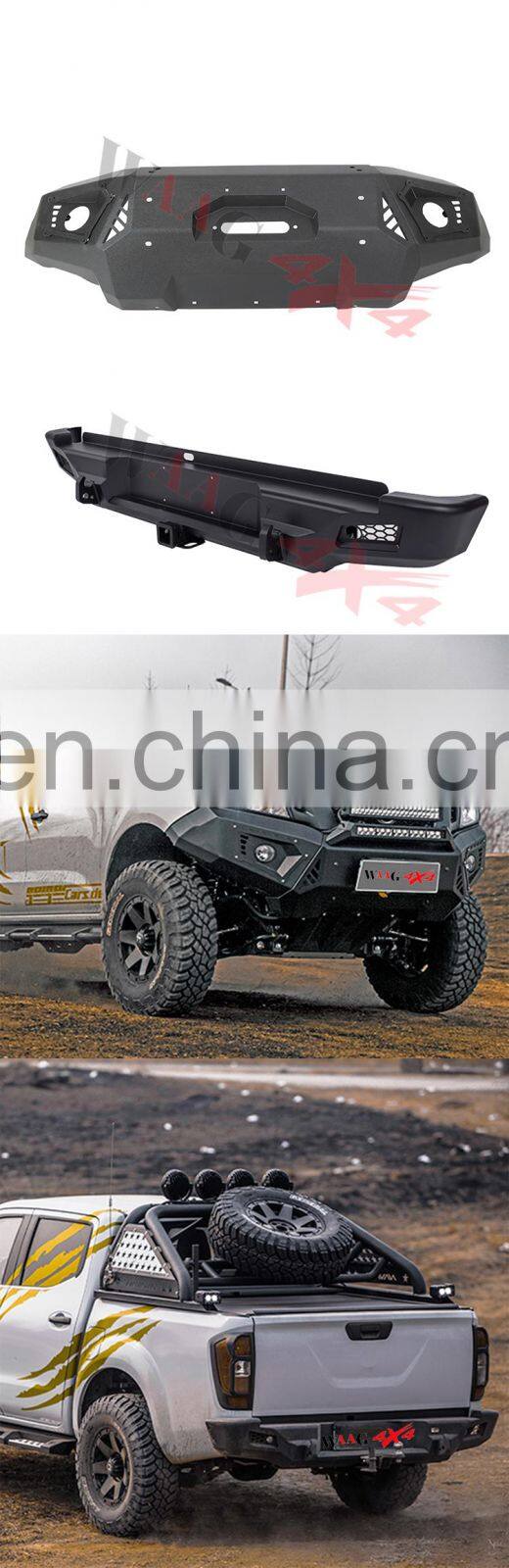 Car accessories steel bumper front bumper bull bar for np300 2015+ 4x4 pickup accessories