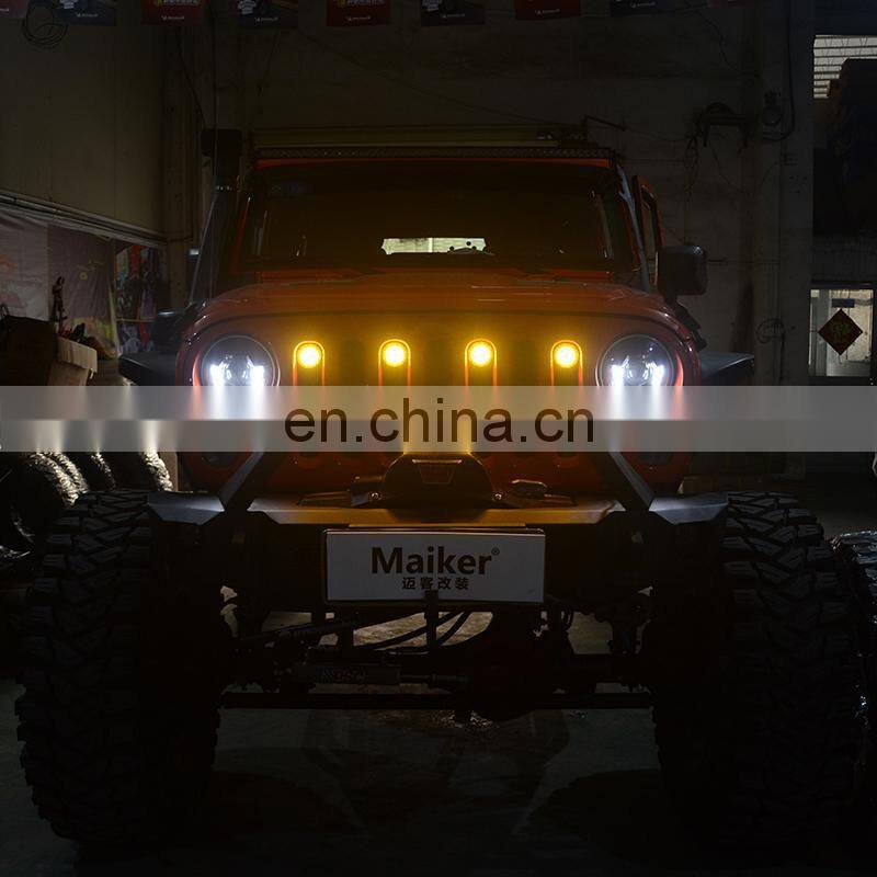 Maiker grille light for Jeep wrangler JL 2018+ LED 24V  Auto Grill light 4x4 accessory