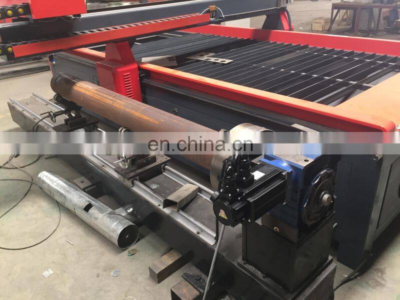 CNC plasma cutter machine 1530 metal cutting machine with rotary plasma cutting machine