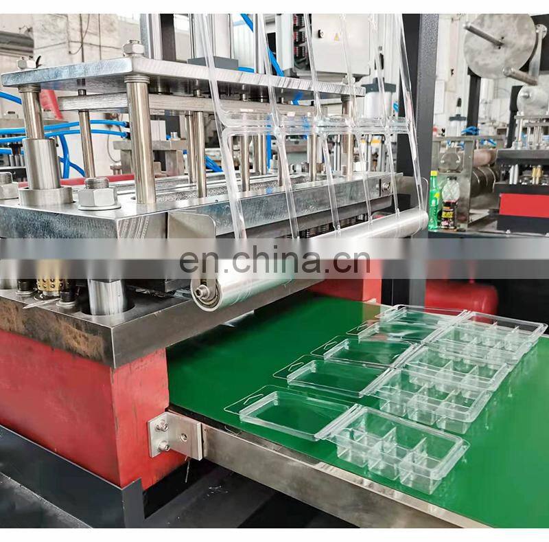 PCL450 Clear Plastic PET 6 Wax candle Melt Clamshell Candle Trays forming Machine