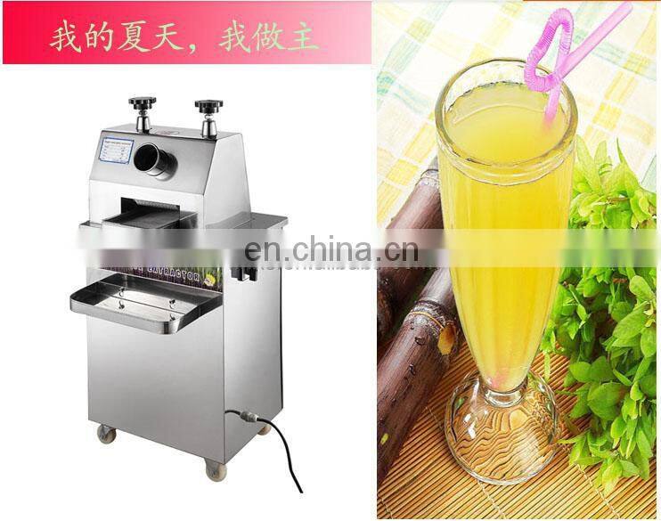 Electric Stainless steel sugar cane juicer battery type sugarcane juicing making machine
