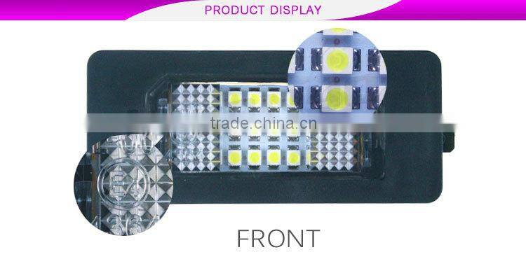1 Year no send back warranty led license plate light for bmw e90