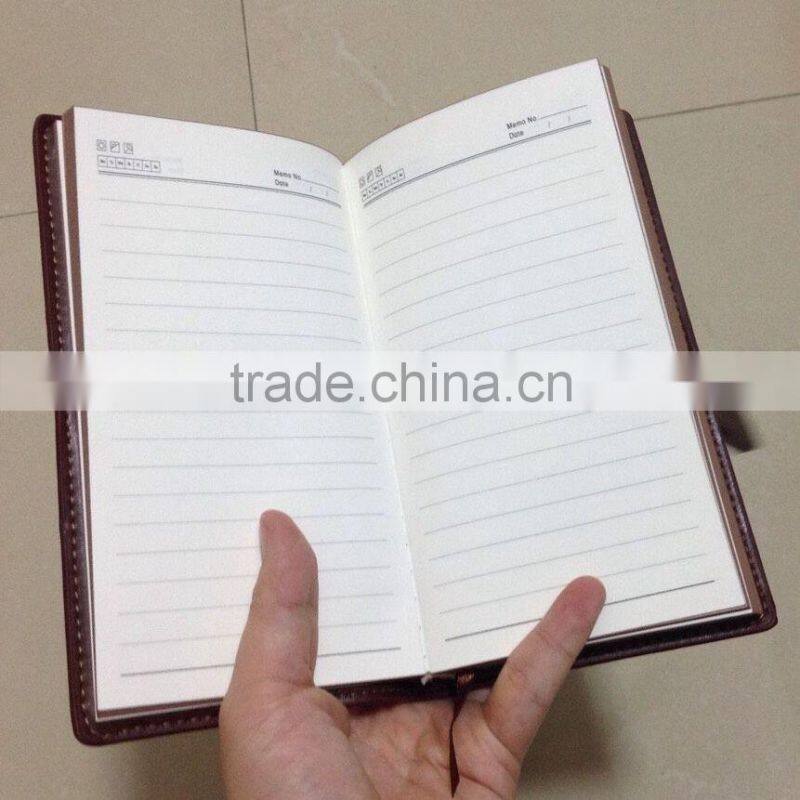 A6 size UBS notebooks with logo embossing cover